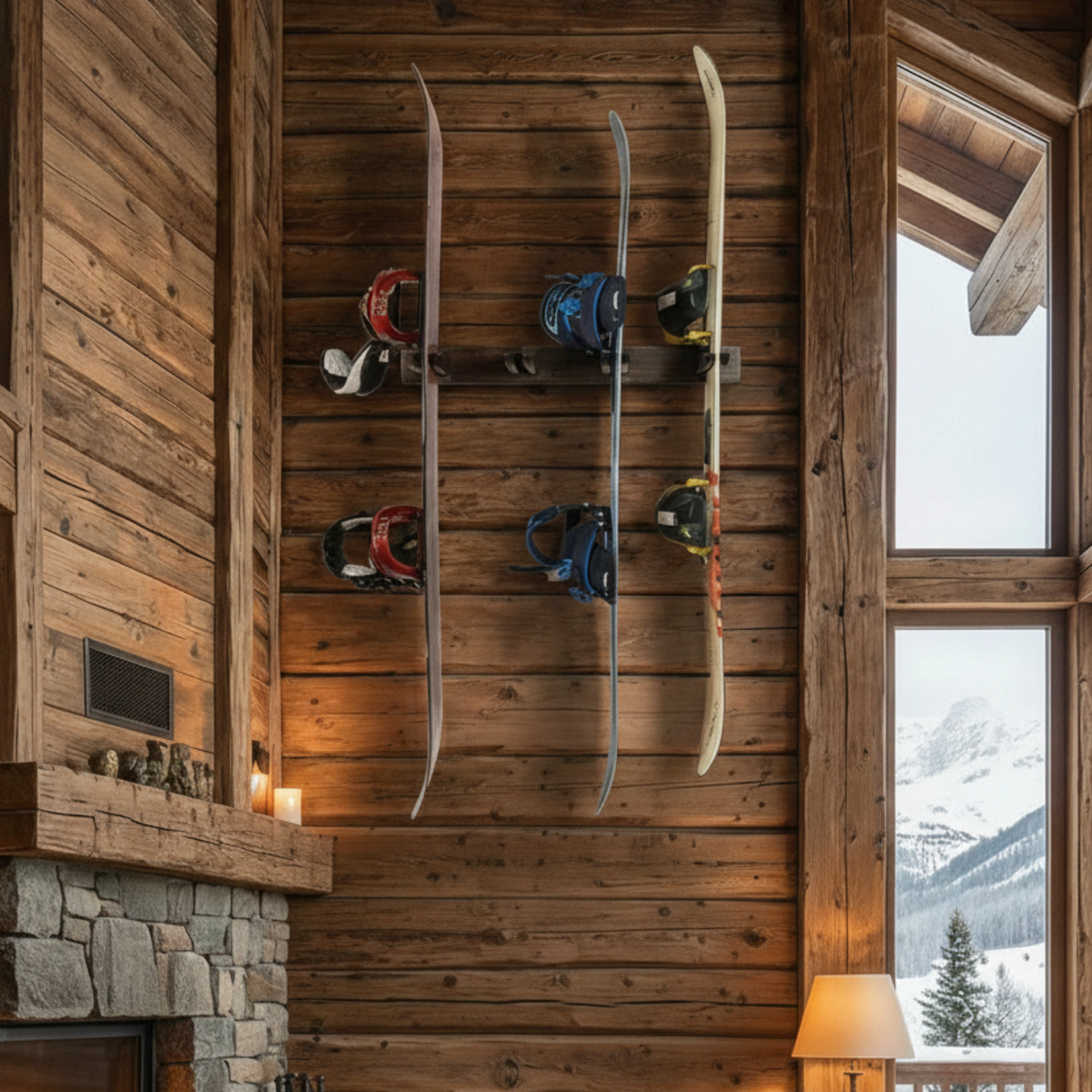 Tuscarora Ski and Snowboard Wood Rack | Holds 4 Pairs – StoreYourBoard