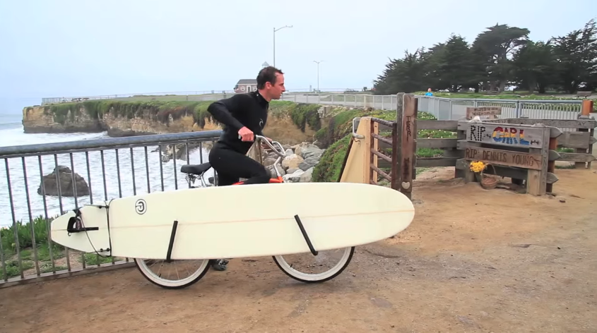 bike rack for longboard surfboard