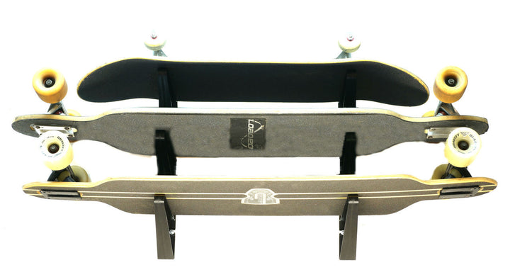 longboard skateboard wall rack