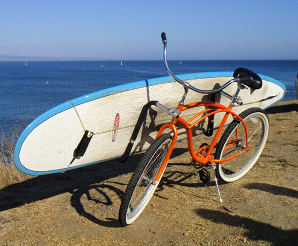 longboard surf bike rack