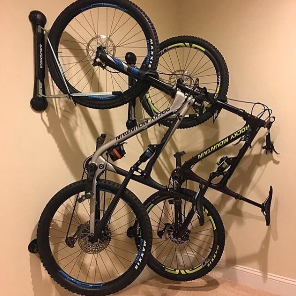 hang your mountain bike from the wall