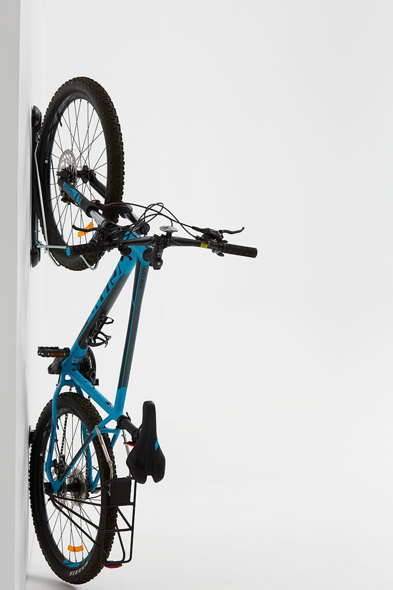 Mountain Bike Wall Rack | Swivel Vertical Storage Mount | Tires 2.1" - 2.8" Wide