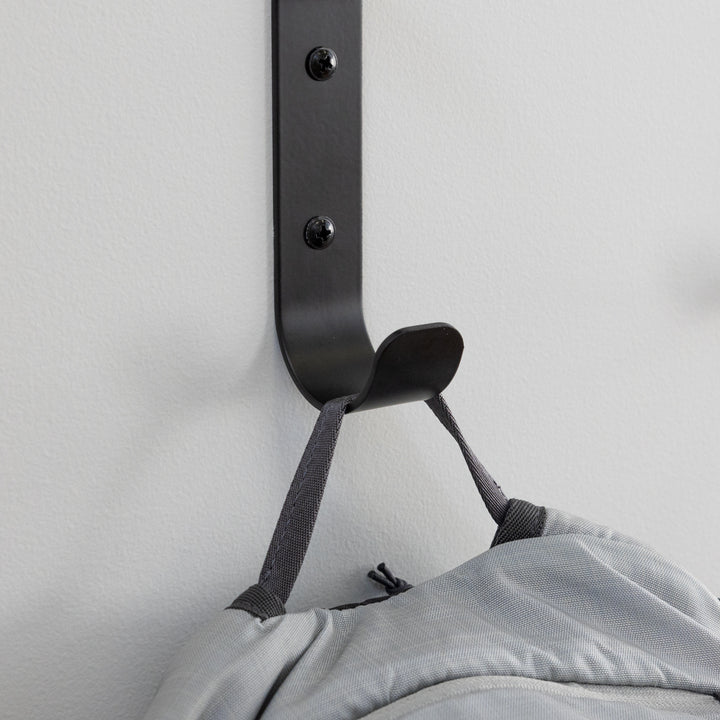 steel wall hook storage black