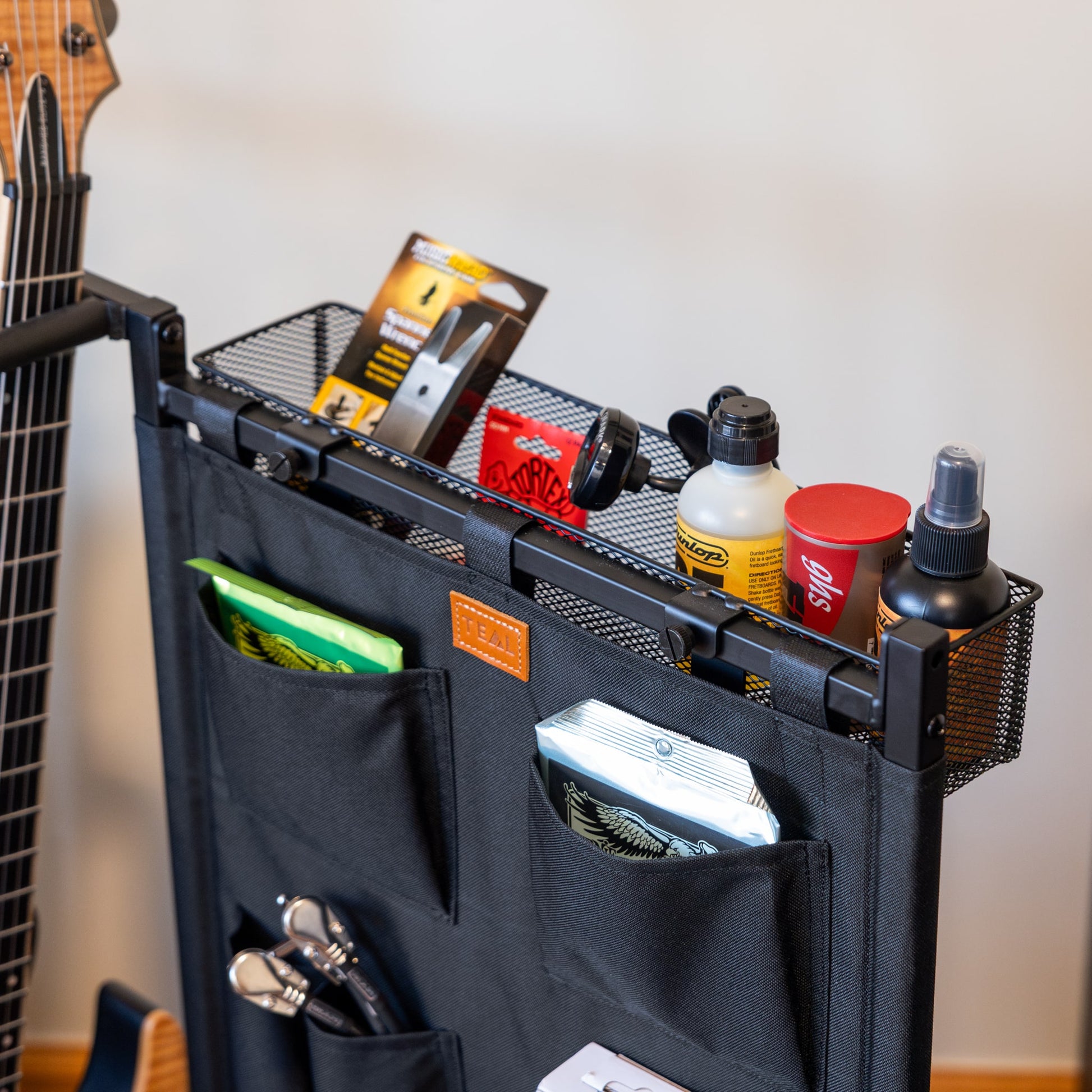 guitar accessories storage rack