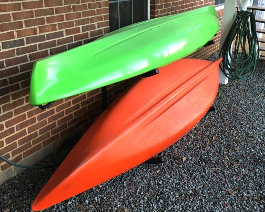 outdoor kayak home rack