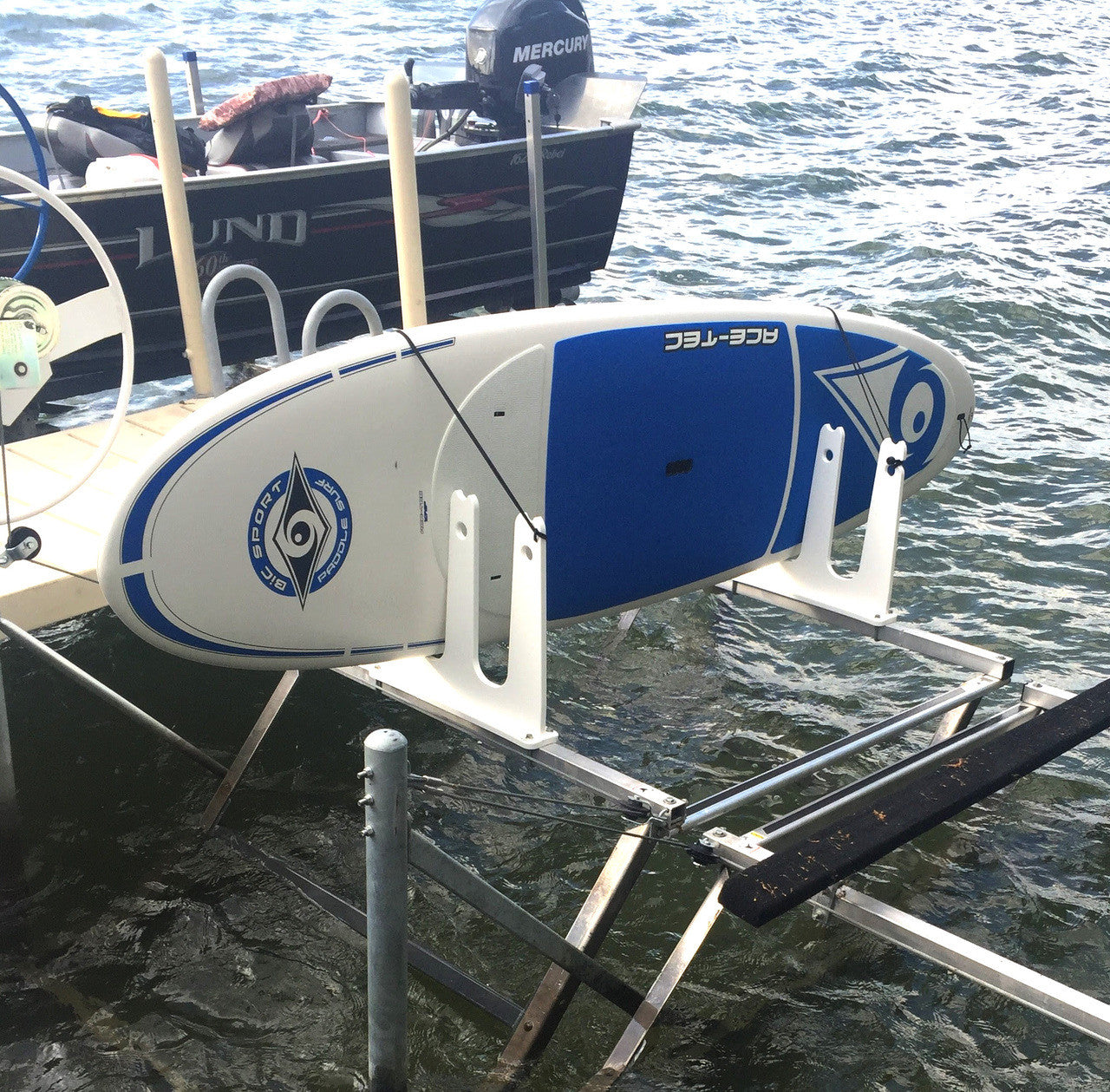 outdoor sup rack for dock storage