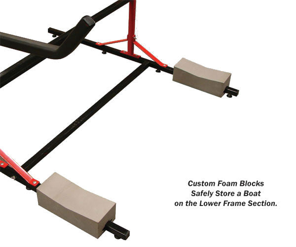 padded kayak floor stand