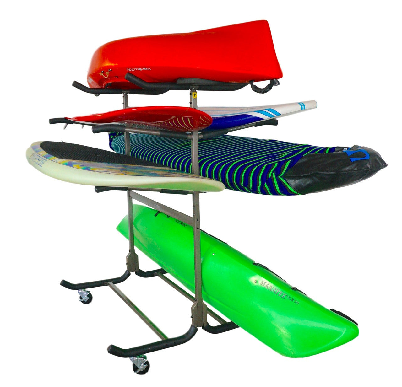 kayak and sup storage rack with wheels