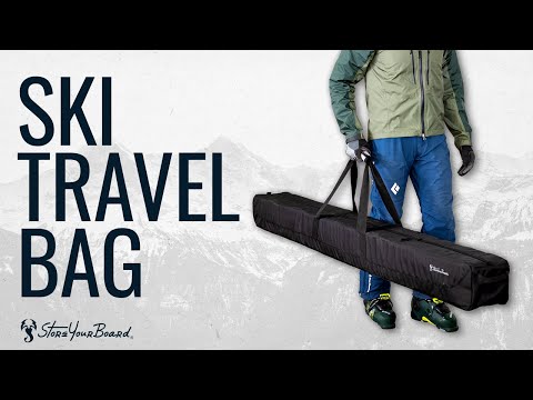 Mountain Essential Ski Travel Bag | Holds Single Pair