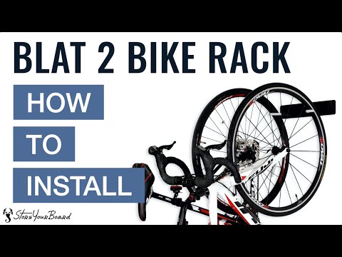 BLAT Bike Wall Storage Rack | Holds 2 Bicycles