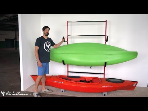 3-Boat Freestanding Kayak Storage | Wheels Optional