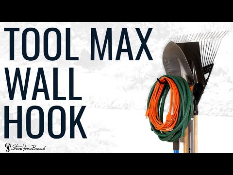 Tool Max Wall Hook  | Holds 50 lbs | Compact Heavy Duty Garage Rack