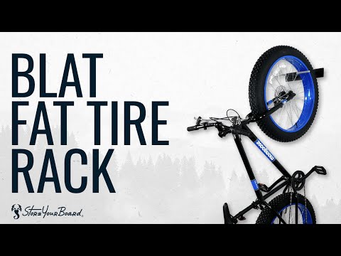 Fat Tire BLAT Bike Wall Storage Rack | Holds 2 Bikes | Heavy-Duty Garage Hanger