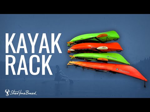Indoor Kayak Storage Rack | 4 Level Adjustable Wall Mount