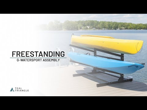 kayak storage freestanding g-watersport assembly