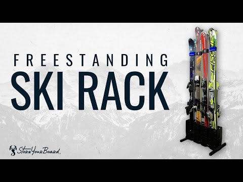 Telluride Ski Storage Rack, Rental Shops, Retail Display, Freestanding Ski Rack
