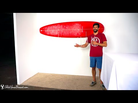 Clear Acrylic Surfboard Wall Rack