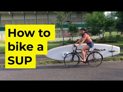 How to bike with a SUP Paddle Board