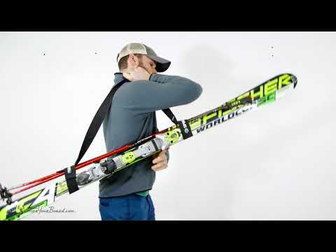 Ski & Pole Carrier | Shoulder Strap | 2 Pack
