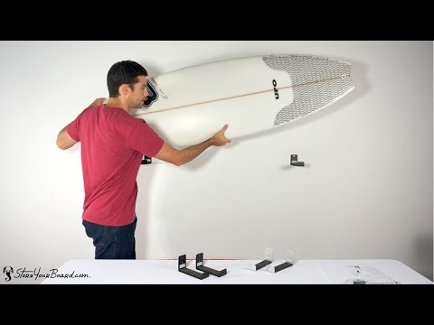 Minimalist Skimboard Display Rack Wall Mount Storage