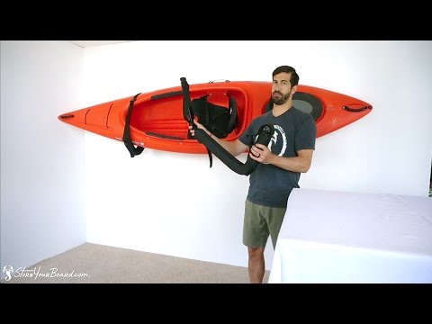 Indoor-Outdoor Kayak Wall Rack | Marine Grade | Holds 125 or 150 lbs