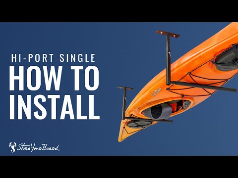 Hi-Port Single Kayak Ceiling Rack | Adjustable Overhead Storage Mount