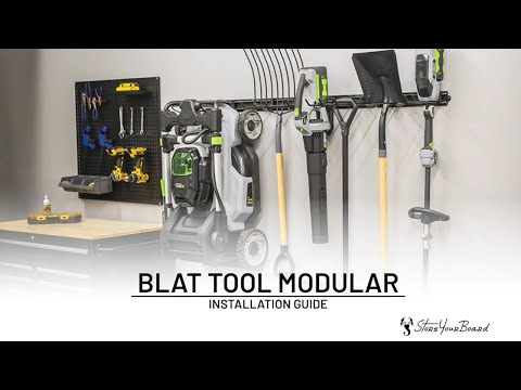 how to install garage tool storage rack
