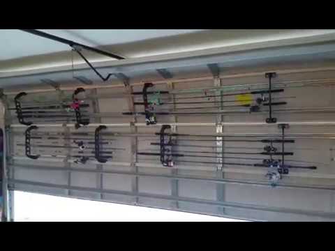 Garage Door Fishing Rod Rack | Cobra Rack | Garage Storage