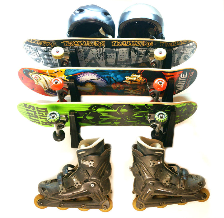 multi-function skateboard rack