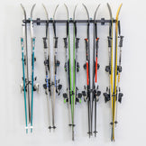 Lone Peak Ski Rack | Adjustable Wall Storage System | Holds 5 Pairs of ...