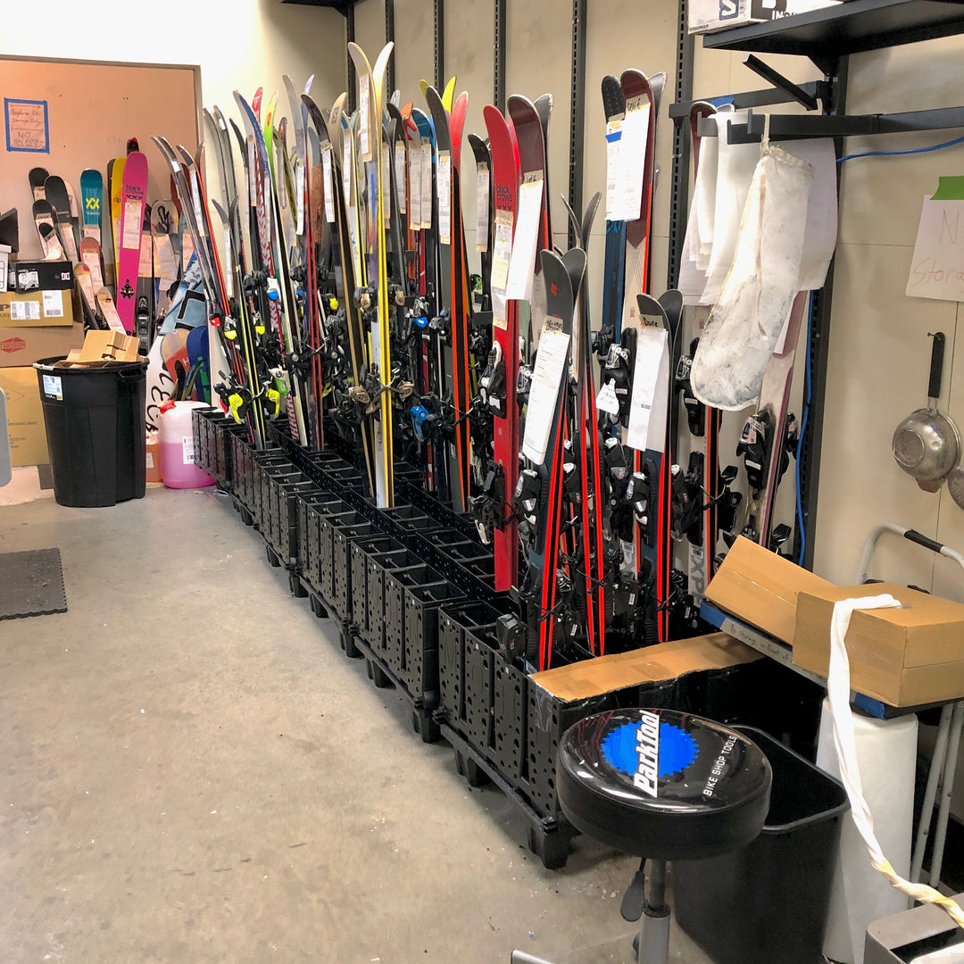 Freestanding Ski Racks | Resort & Ski Shop Storage | Holds up to 16 Skis