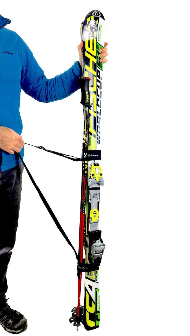 Ski & Pole Carrier | Shoulder Strap | 2 Pack