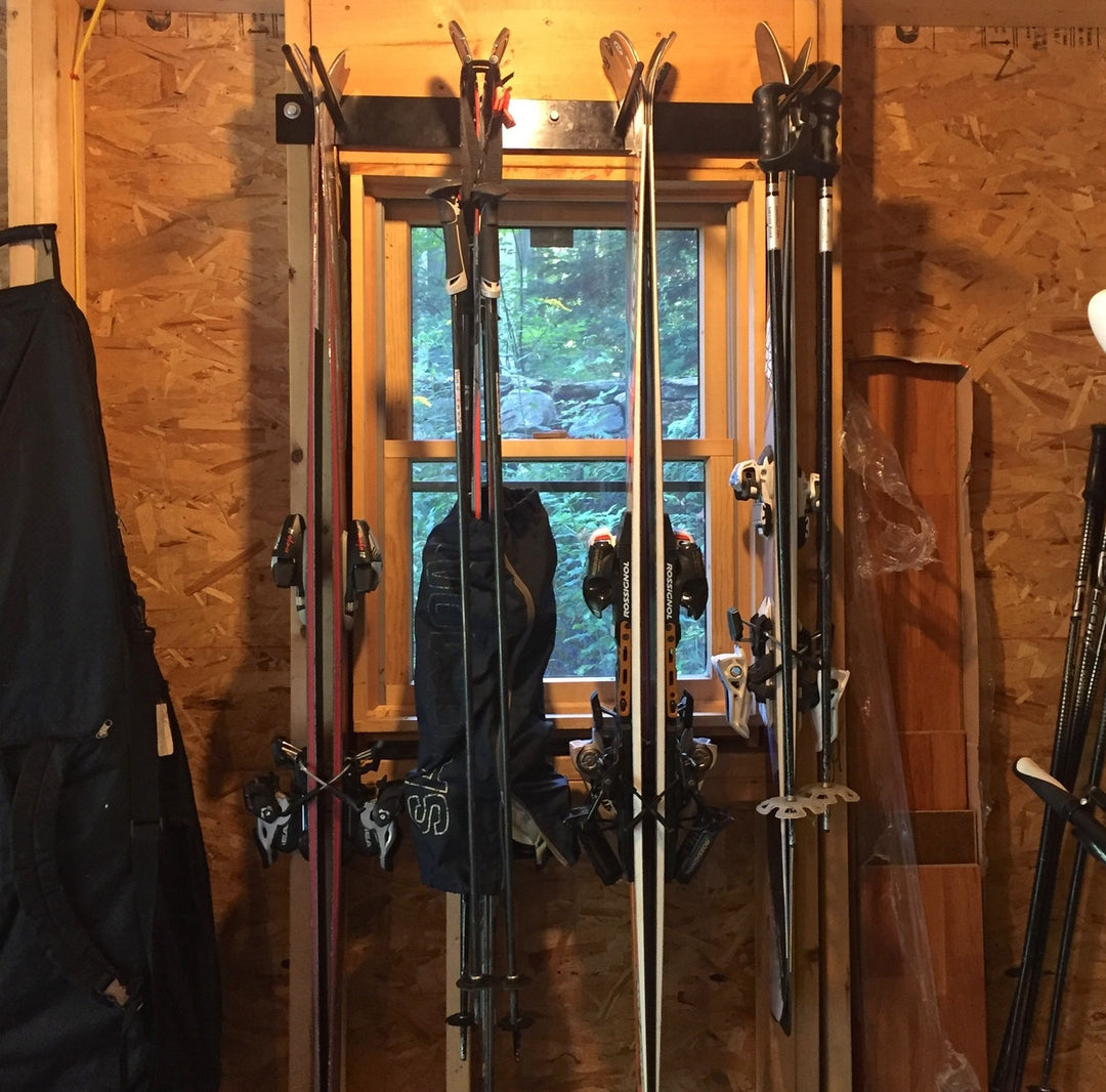 rack for skis in garage