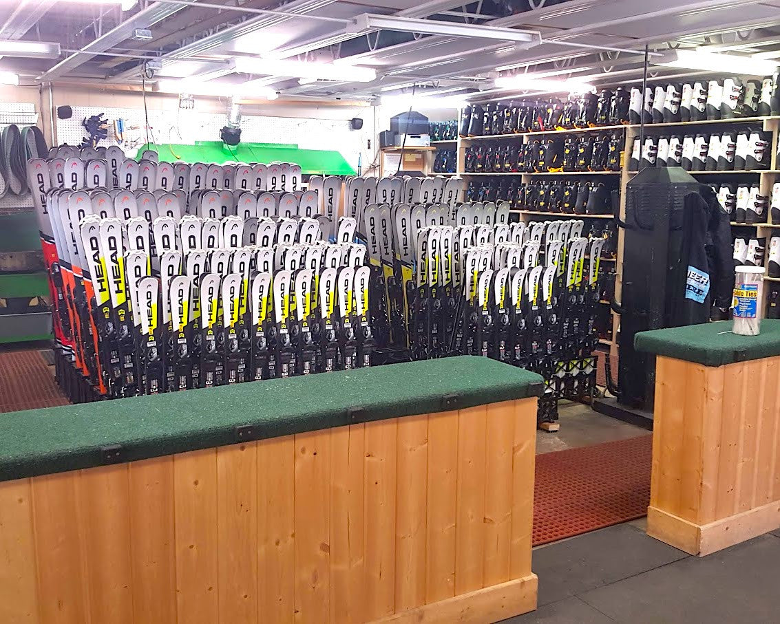 ski resort ski storage