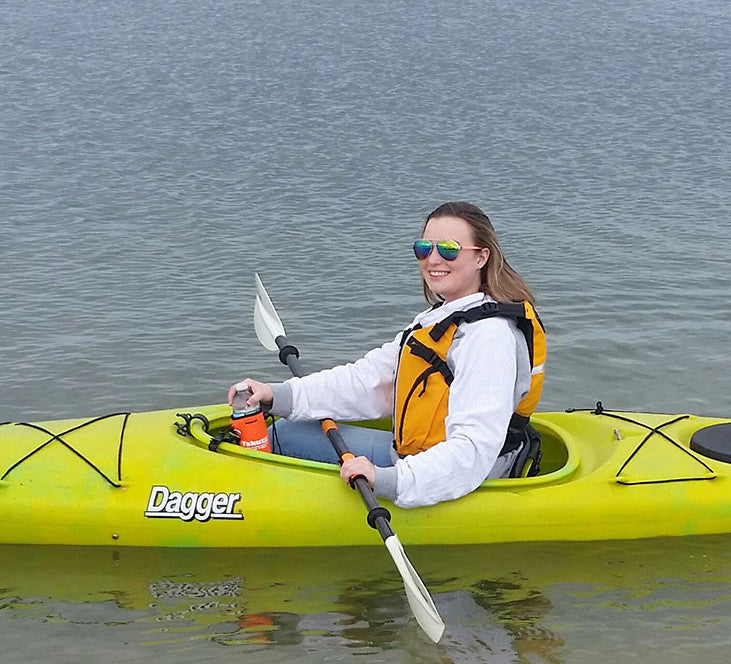 Kayak Drink Koozie | Clip On Insulated Water Bottle Holder