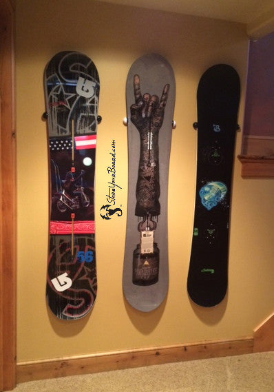 Snowboard Wall Mount HangTime StoreYourBoard