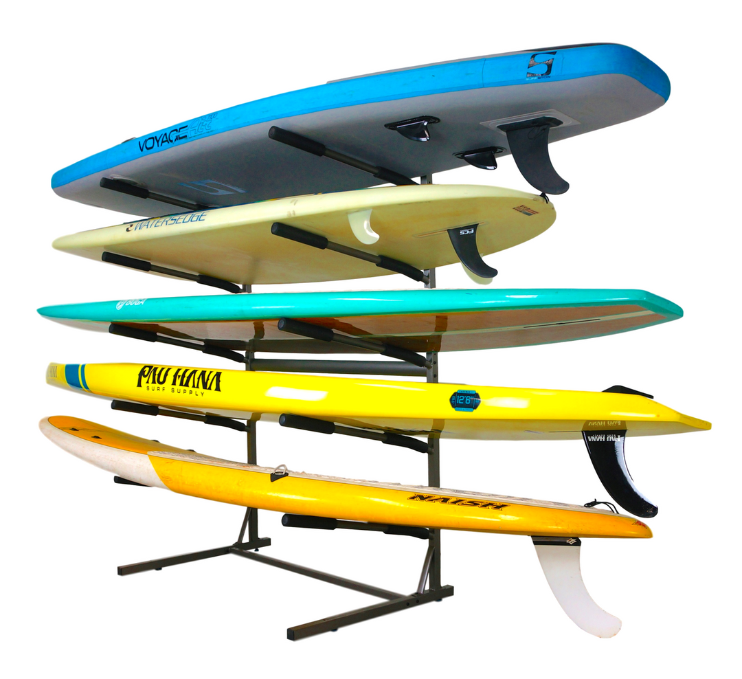 Freestanding SUP Rack | 5 Paddleboard Storage Stand