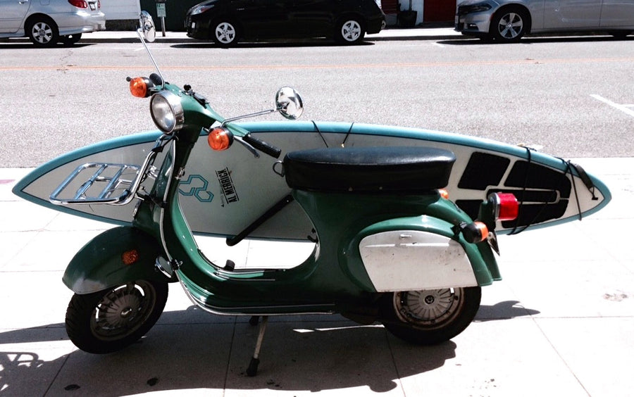 scooter surfboard rack