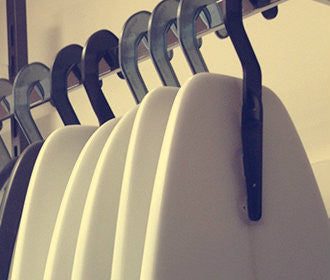 surfboard storage and display hanger