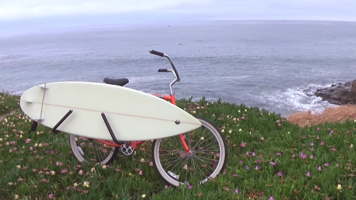 removable surf bike rack