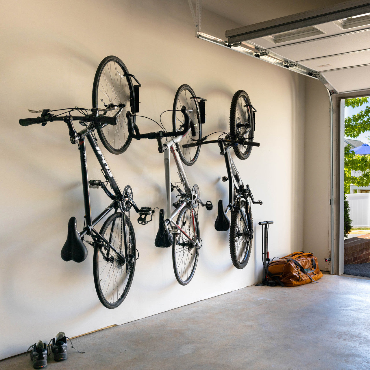 Folding discount bike hanger