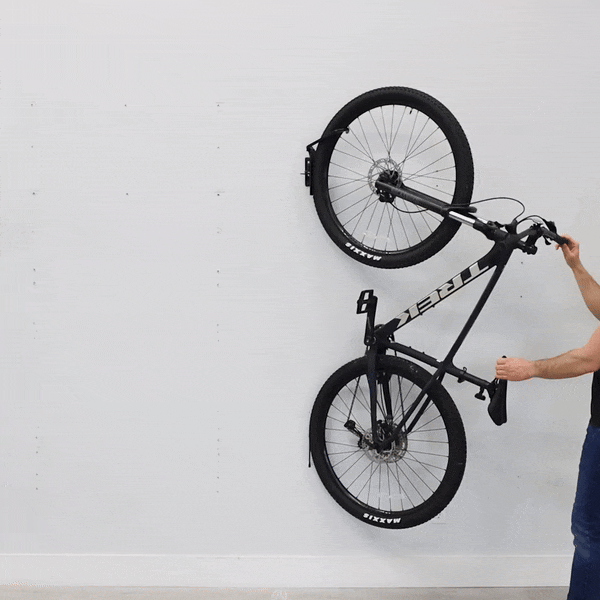 rotating vertical bike storage