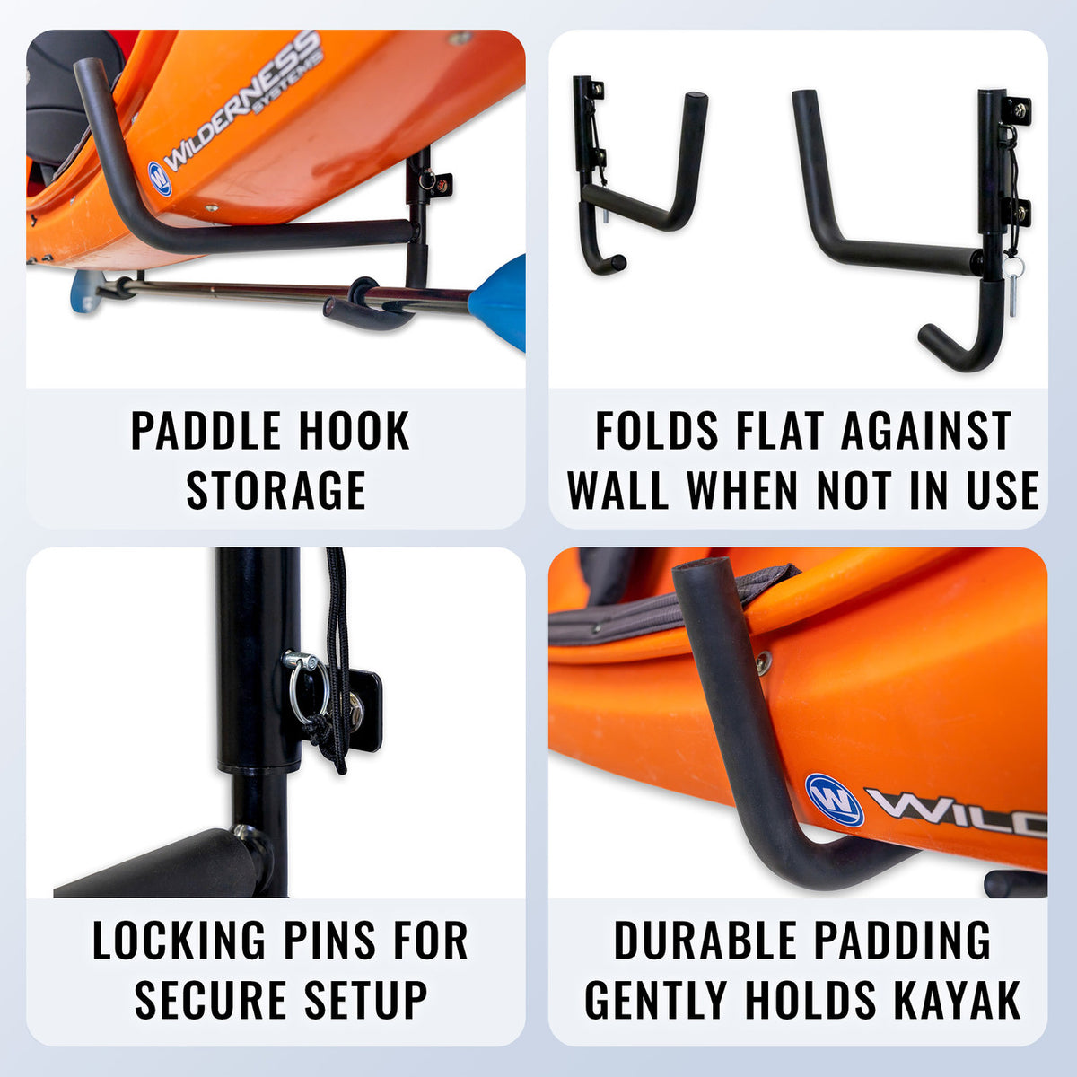 Swivel Kayak Wall Rack | Outdoor Storage Hooks – StoreYourBoard