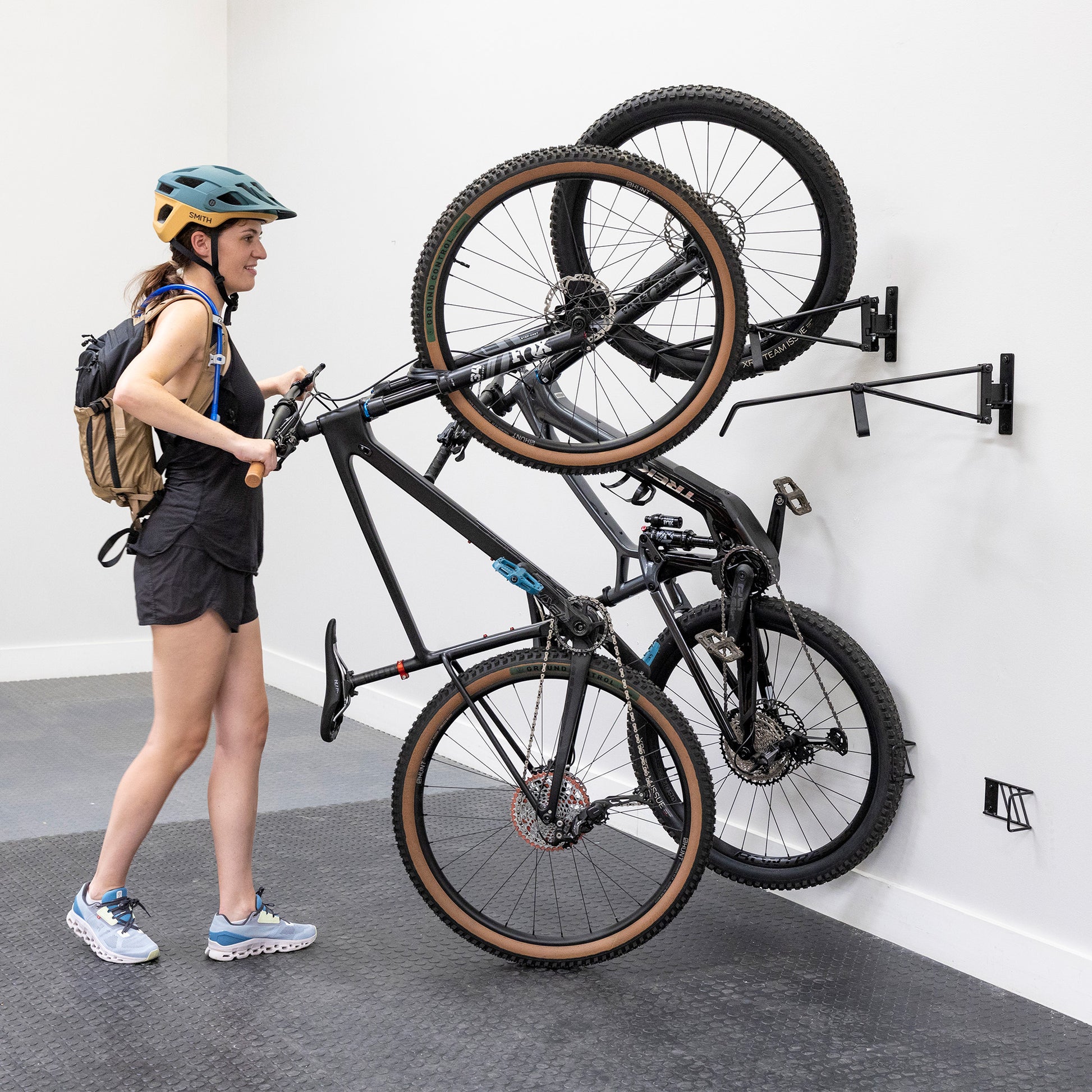 no lift garage bike storage