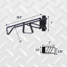 steel swivel bike rack