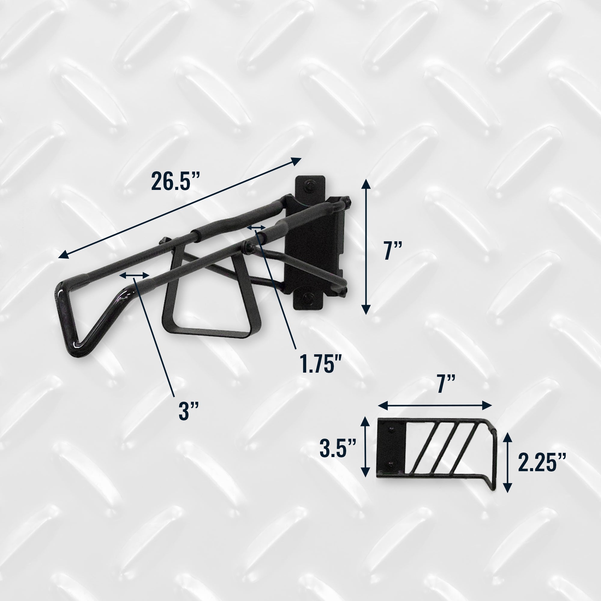 steel bike storage with padding