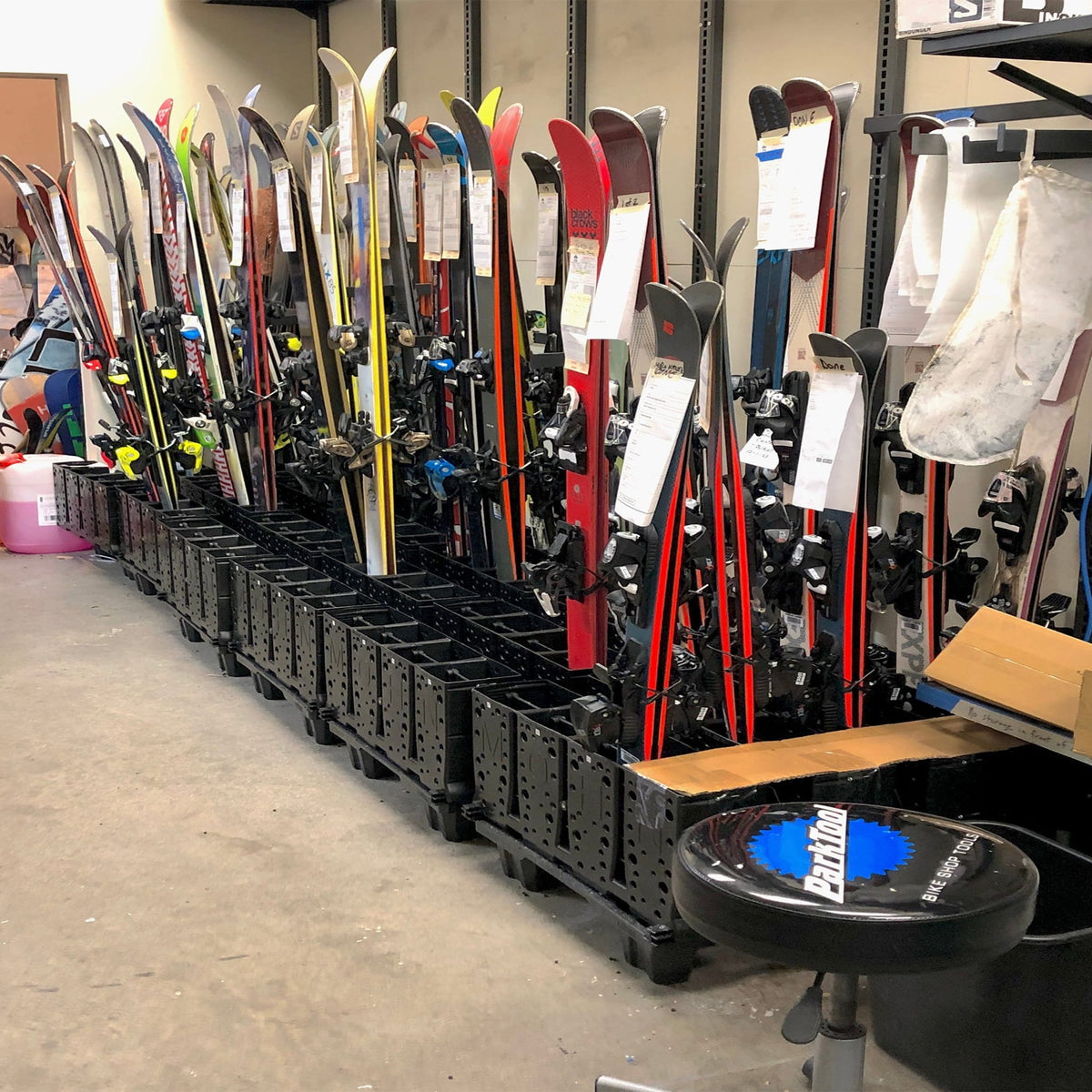 Skin Storage Rack Telluride Ski Storage Rack, Rental Shops, Retail Display, Freestanding ...
