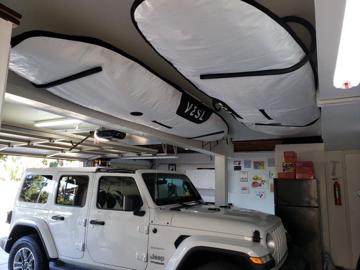garage ceiling paddleboard storage