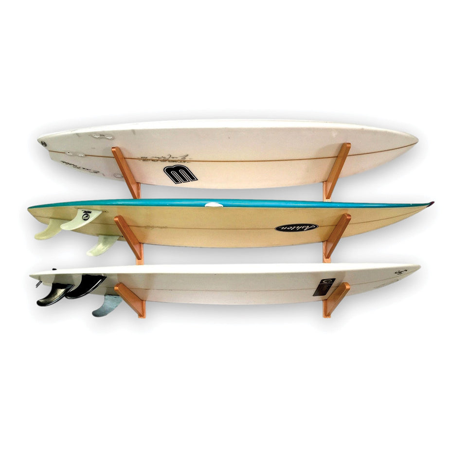 TidyTimber Surfboard Storage Wood Rack | Holds 3 Surfboards ...