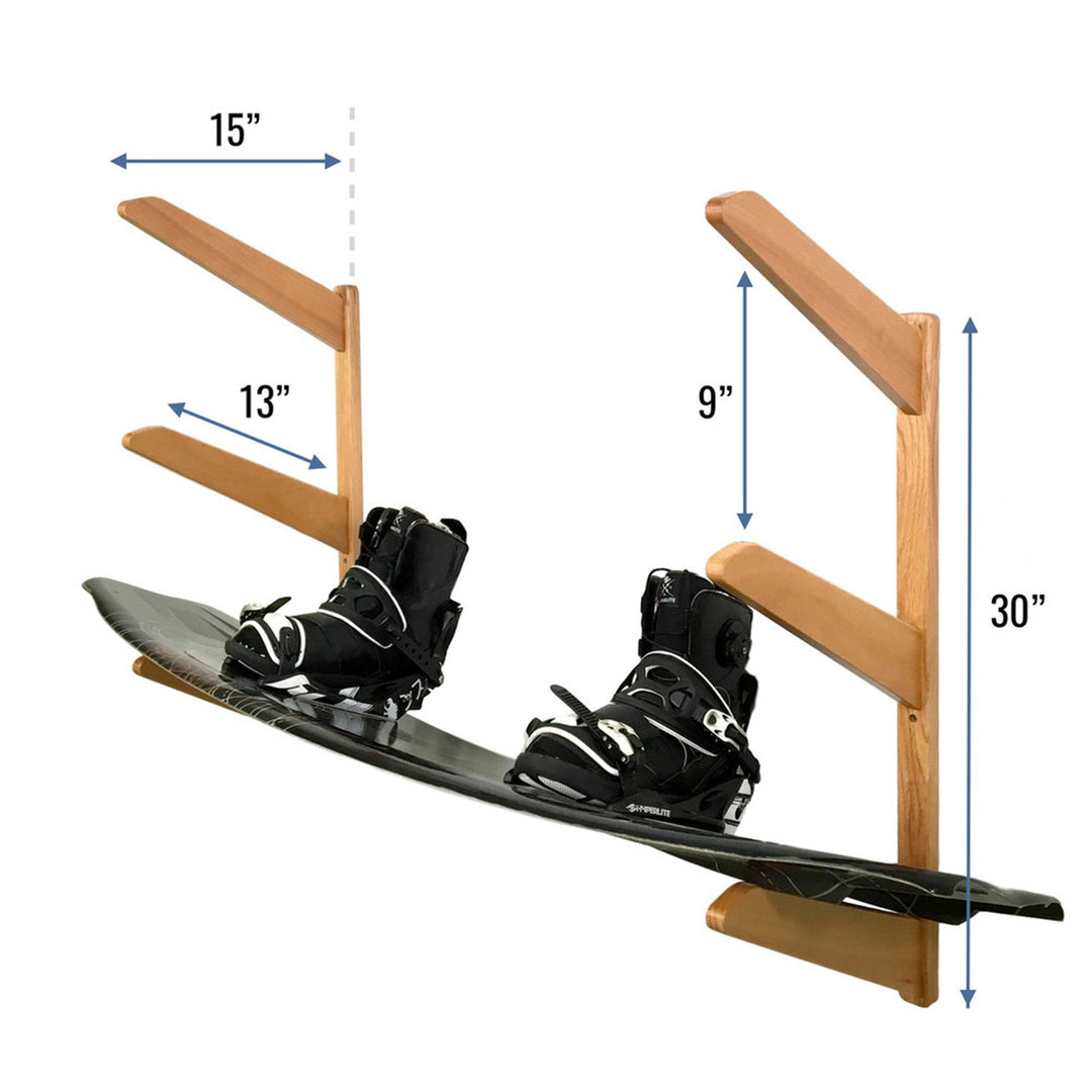 Timber Wakeboard Wall Rack Solid Oak StoreYourBoard timber-wakeboard-wall-rack-solid-oak-storeyourboard